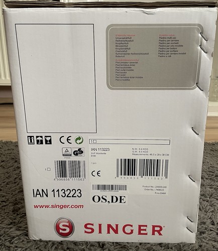Nähmaschine singer brilliance - singer,